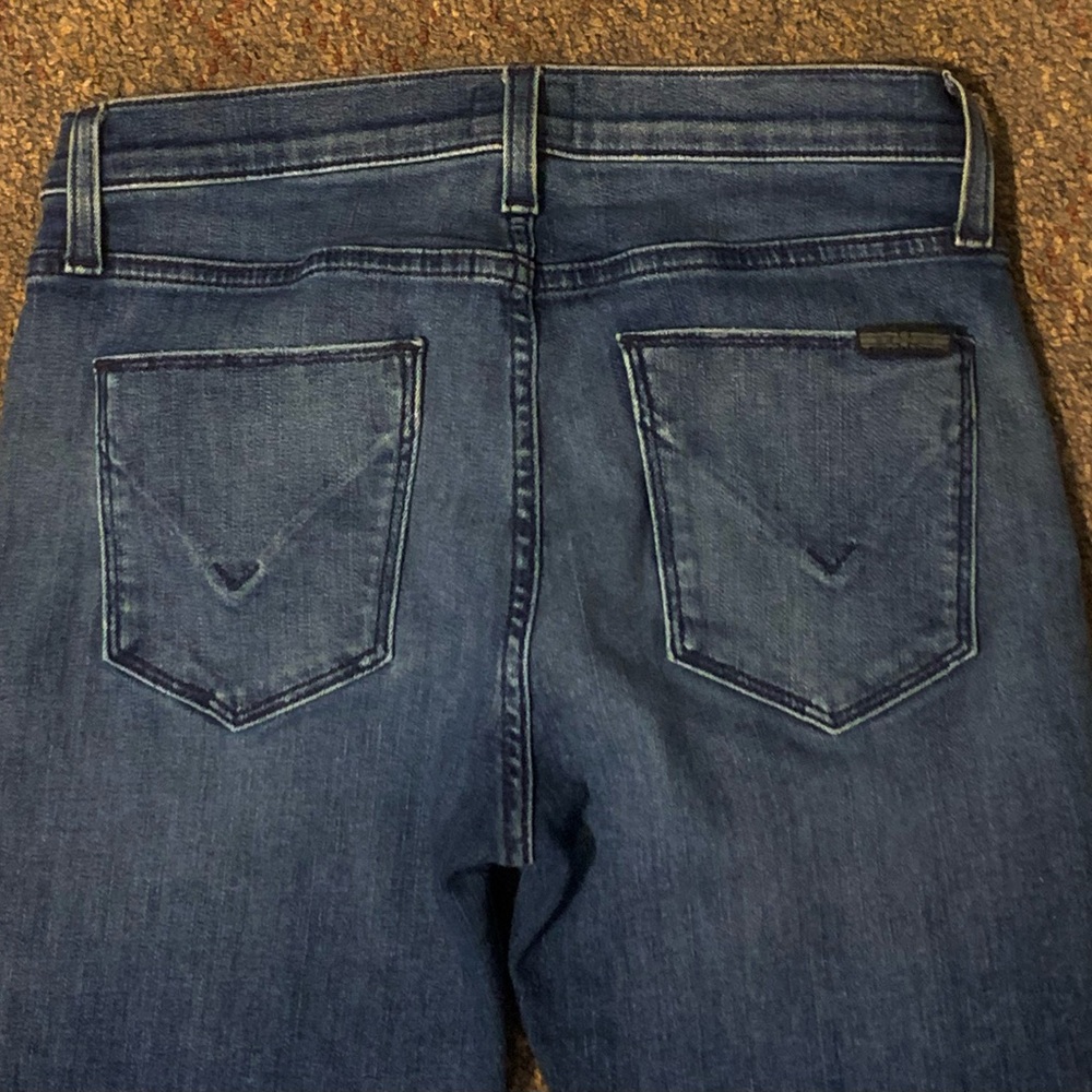 Hudson Natalie 27 R 4 super skinny blue denim jeans Women’s fringed hems - Picture 14 of 14